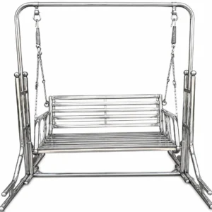 Stainless steel garden swing with stand for home balcony patio terrace garden and outdoor seating areas